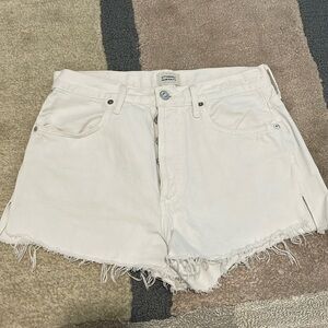 Citizen of Humanity White Denim Shorts
